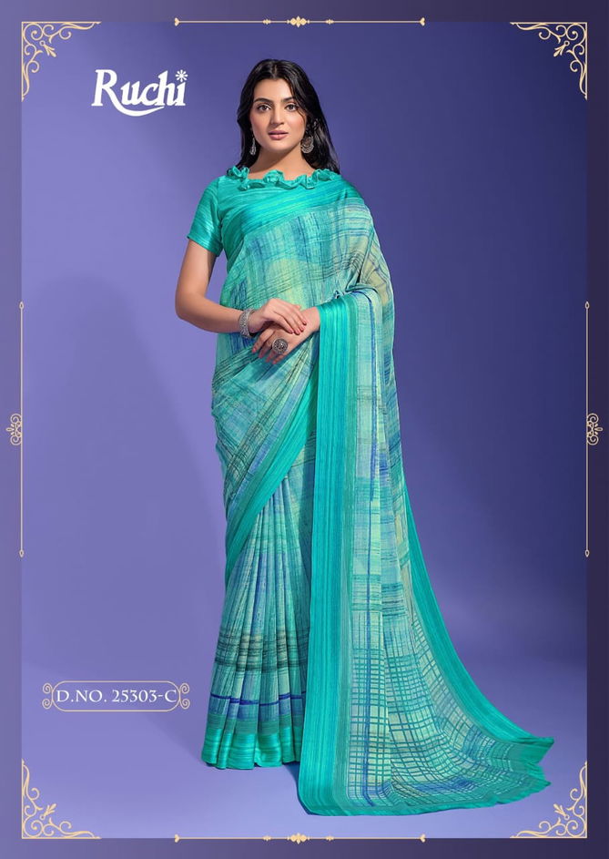 Ruchi Cherry 35 Soft Chiffon Printed Saree Catalog